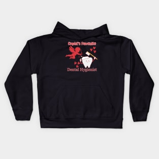 Cupid's Favorite Dental Hygienist Kids Hoodie